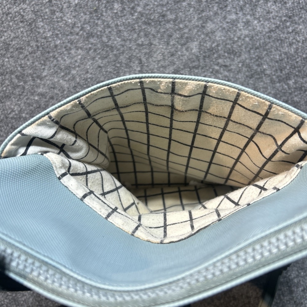 Lacoste Womens Crossbody Bag Light Blue Gray With Strap Purse - Picture 7 of 14